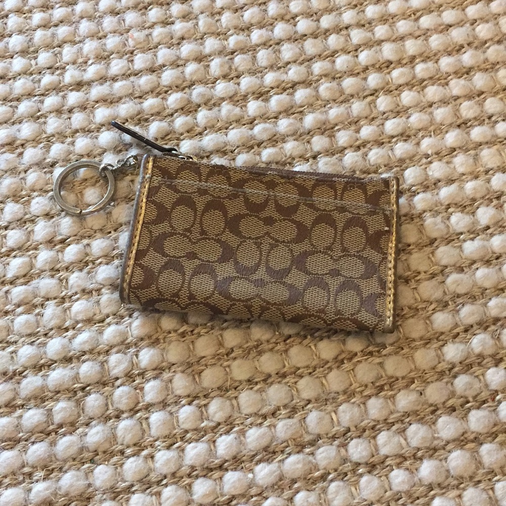 Coach keychain card/coin wallet